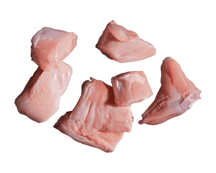 Kaninchenfleisch in Stücken