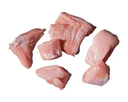 Kaninchenfleisch in Stücken