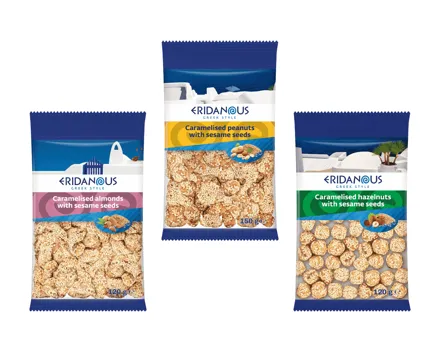 Karamellisierte Nüsse mit Sesam