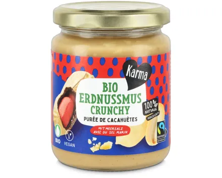 Karma Bio Erdnussmus Crunchy
