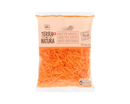 Karotten geraffelt