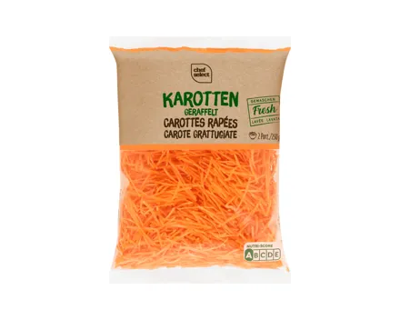 Karotten geraffelt