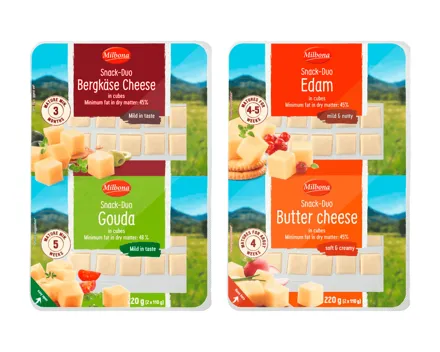 Käsesnack in Würfeln