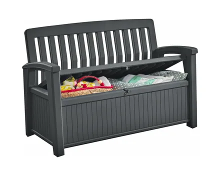 Keter Gartenbank Patio Kunststoff, anthrazit