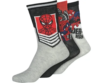 Kiinder Spiderman Socken 23-26, grau