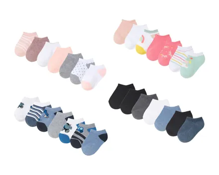 Kinder-Sneakersocken, 7er