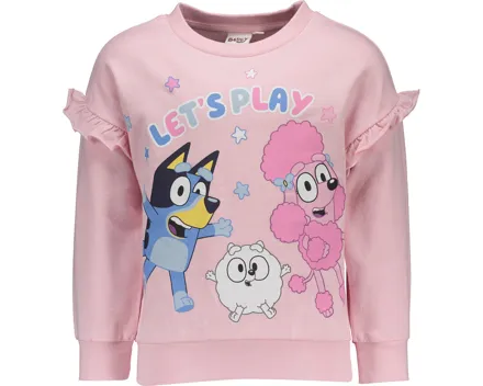 Kinder-Sweatshirt Bluey rosa