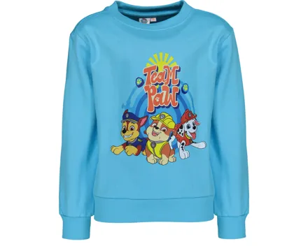 Kinder-Sweatshirt Paw Patrol, türkis