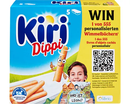 Kiri Dippi Frischkäse und Grissini