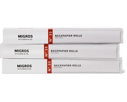 Kitchen & Co.-Backpapier, -Aluminium- oder -Frischhaltefolie