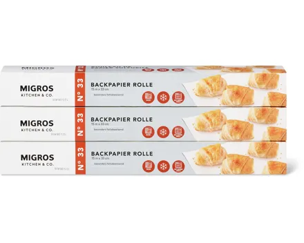 Kitchen & Co.-Backpapier, -Aluminium- oder -Frischhaltefolie
