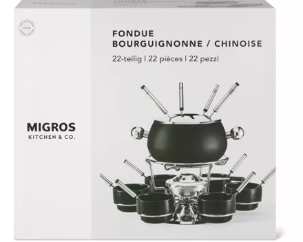 Kitchen & Co. Fondue-Bourguignonne-/Chinoise-Set