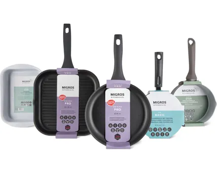 Kitchen & Co. Kochgeschirrserien Basic, Star und Pro