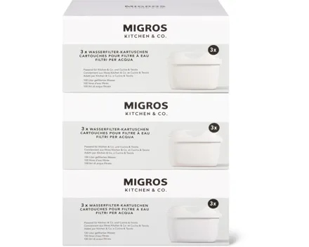 Kitchen & Co. Wasserfilter-Kartuschen, 3er-Pack