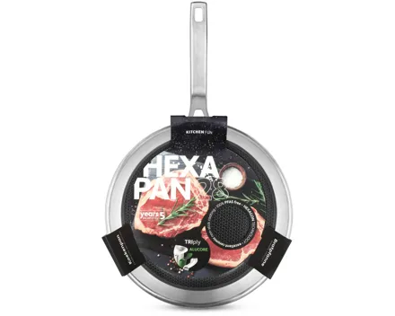 KitchenFun Bratpfanne Hexa 28cm