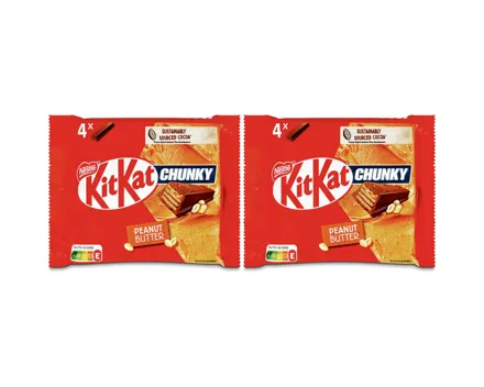 KitKat Chunky Erdnussbutter mit Milchschokolade 4x42g