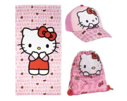 Kitty Sanrio - Strandset Tuch&Kappe