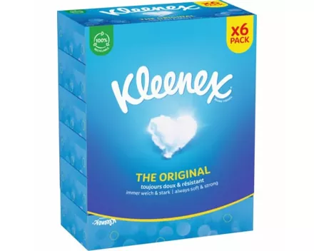 Kleenex Kosmetiktücher Original, 6 x 72 Tücher