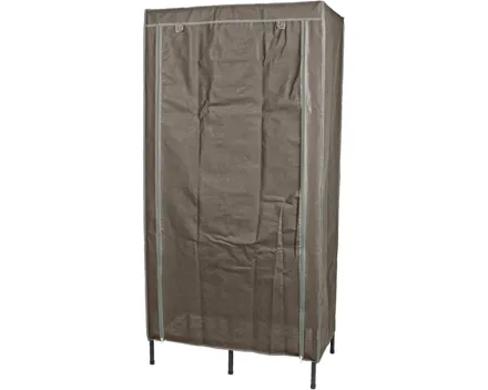 Kleiderschrank Quick & Easy Vliesstoff grau 85 x 172 x 50 cm