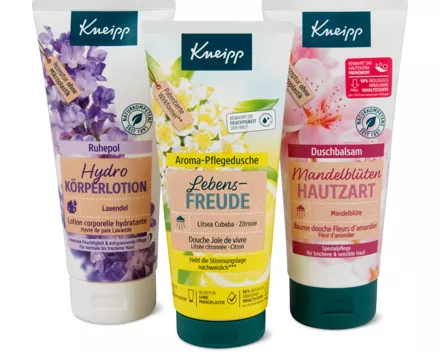 Kneipp-Duschen und -Bodylotions