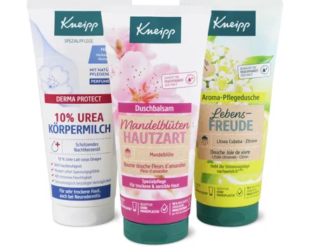Kneipp-Duschen und -Bodylotions