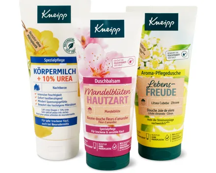 Kneipp-Duschen und -Bodylotions