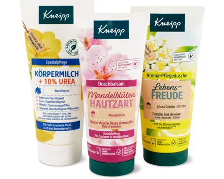 Kneipp-Duschen und -Bodylotions