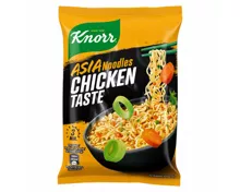 Knorr Asia Noodles Chicken Taste Beutel Instant Nudel Snack 1 Portion