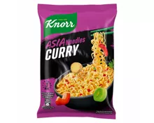 Knorr Asia Noodles Curry Beutel Instant Nudel Snack 1 Portion