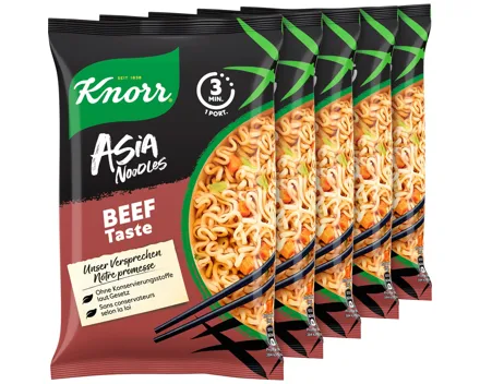 Knorr Asia Quick Noodles Beef 5 x 70 g