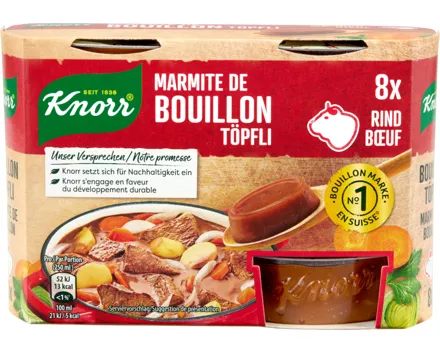 Knorr Bouillon Töpfli Rind