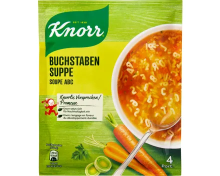 Knorr Buchstabensuppe