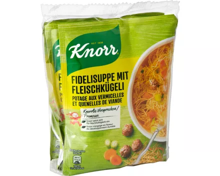 Knorr Fidelisuppe mit Fleischkügeli