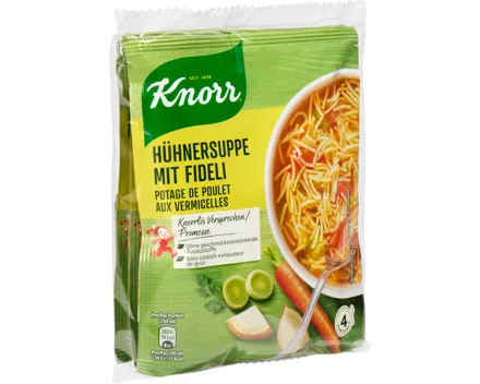 Knorr Hühnersuppe mit Fideli