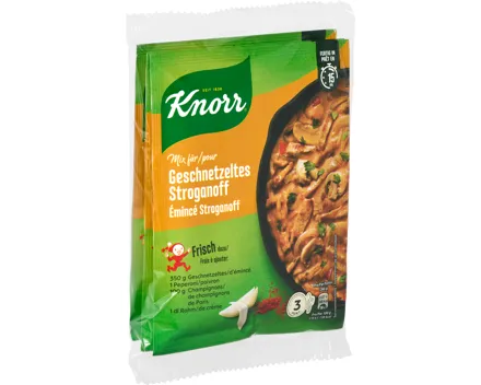 Knorr Mix für Geschnetzeltes Stroganoff