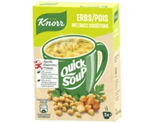 KNORR Schnellsuppen-Trio, Erbsen&Croutons