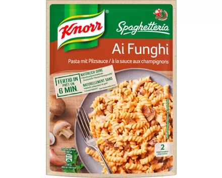 Knorr Spaghetteria Pasta mit Pilzsauce