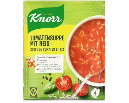 Knorr Tomatensuppe mit Reis