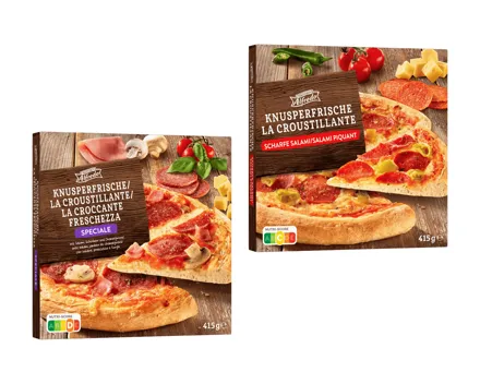 Knusperfrische Pizza