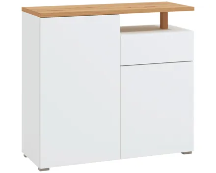 Kommode Aterno Dekor weiss 103 x 94 x 40 cm