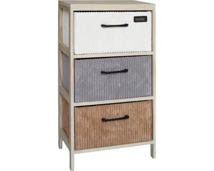 Kommode Cord Paulowniaholz 40 x 25 x 73 cm