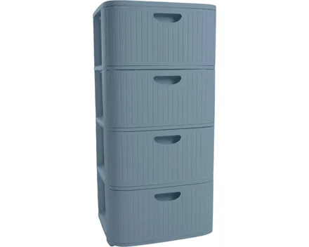 Kommode Domus, 4 Schubladen, blau