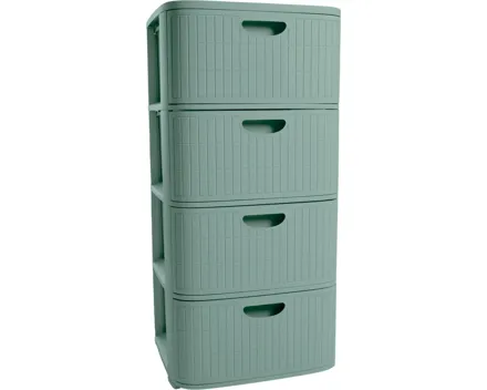 Kommode Domus, 4 Schubladen, grün
