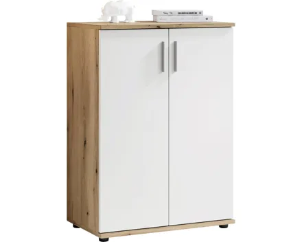 Kommode Leon Dekor Eiche Evoke weiss 60 x 84 x 35 cm