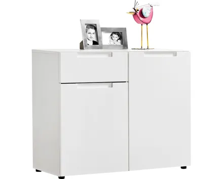 Kommode Mailand Dekor weiss Hochglanz 97 x 79 x 40 cm