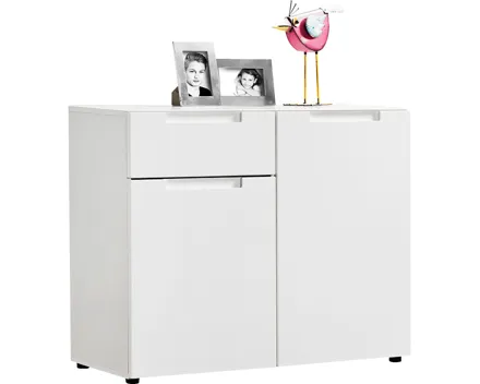 Kommode Mailand Dekor weiss Hochglanz 97 x 79 x 40 cm