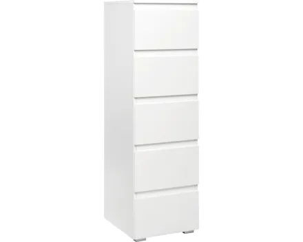 Kommode Shark Dekor weiss matt 40 x 131 x 45 cm