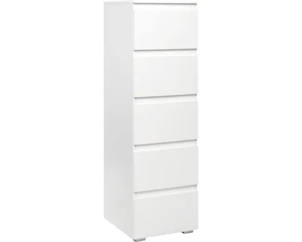 Kommode Shark Dekor weiss matt 40 x 131 x 45 cm