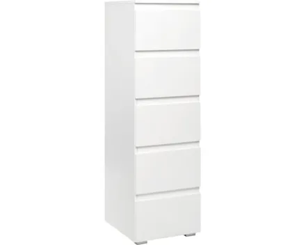 Kommode Shark Dekor weiss matt 40 x 131 x 45 cm