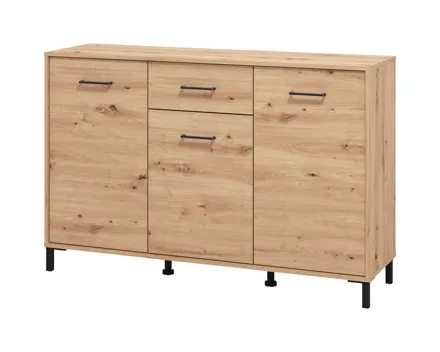 Kommode Vienna, Dekor Eiche Artisan, 138 x 90 x 40 cm
